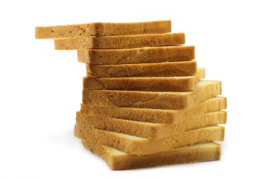 Pyramid of white bread clipart