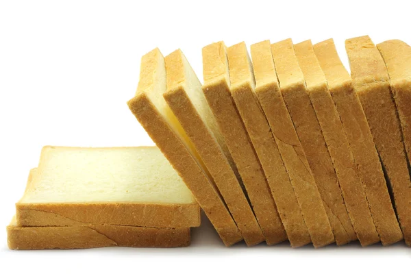 Darab fehér kenyér — Stock Fotó