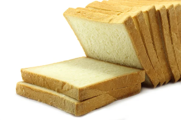 Pezzi di pane bianco — Foto Stock