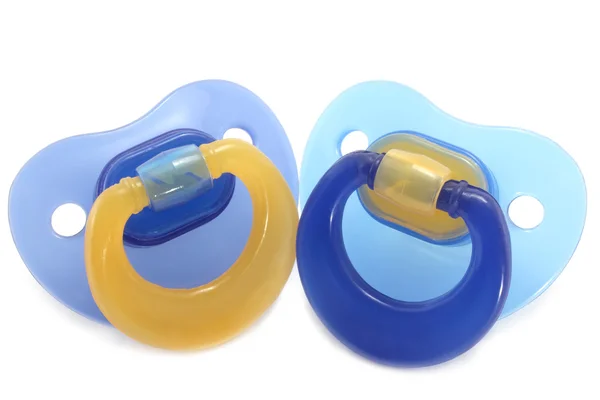 Two pacifiers close-up — Stock Photo, Image
