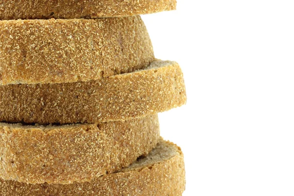 Pyramid of bread pieces close-up — Stok fotoğraf