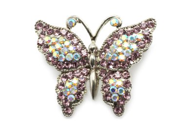 Butterfly brooch clipart