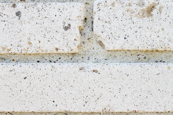 Old white brick wall close-up — Stock Photo, Image