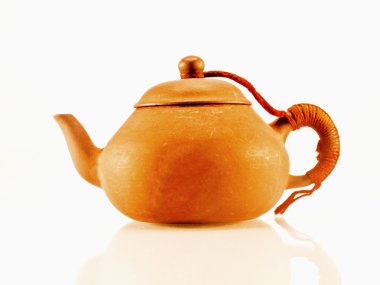 A chinese teapot isolated on whitebackground clipart