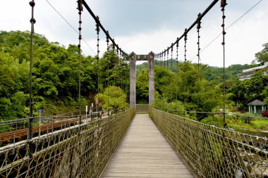 A suspension bridge clipart
