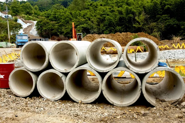 Cement pipe — Stock Photo, Image