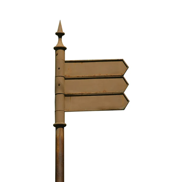 Концептуальный коричневый дорожный знак с — стоковое фото