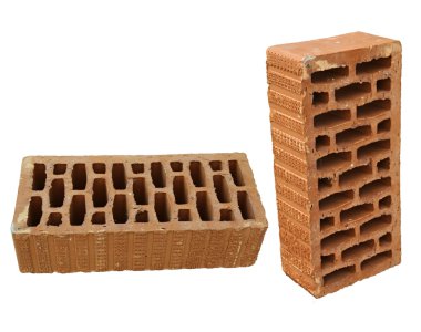 Brick in two views clipart