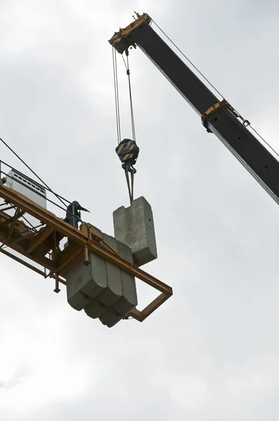 Two cranes assembly — Stock Photo, Image