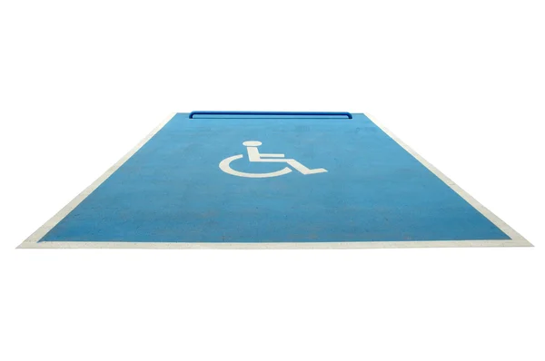 Wheelchair parking space — Stock Photo, Image