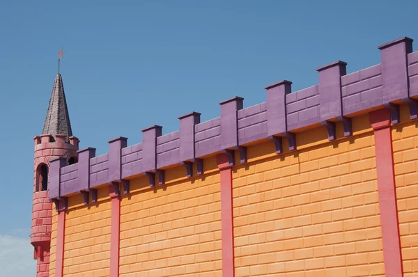 Стена сказочного замка — стоковое фото