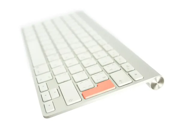 Klavye ile kırmızı düğme — Stok fotoğraf