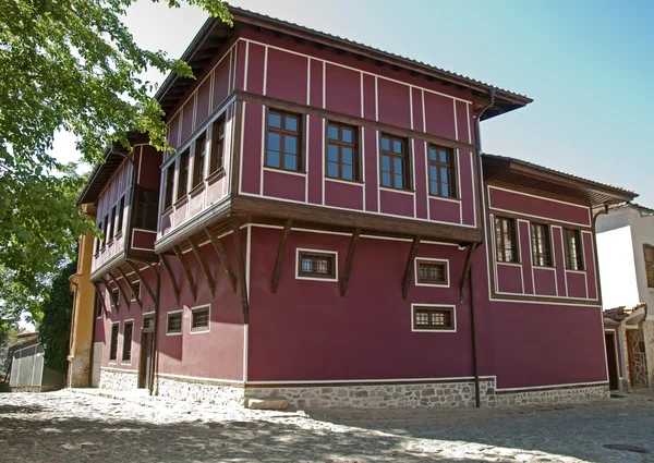 Eski stile ev. geleneksel bulgarias eski zaman ev. — Stok fotoğraf