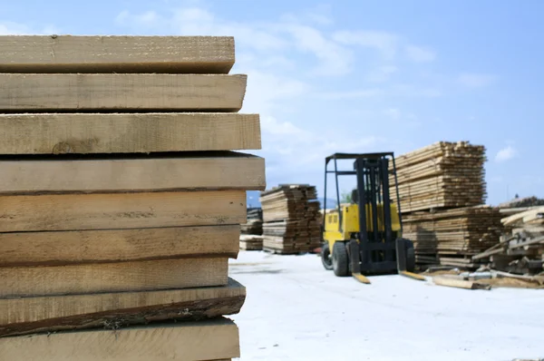Εργοστάσιο ξυλουργικής και διέταξε ξυλείας — Φωτογραφία Αρχείου