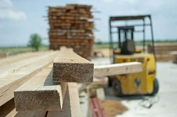 Fábrica de carpintería y madera pedida — Foto de Stock