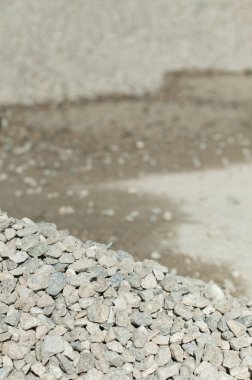 Piles of gravel and sand clipart