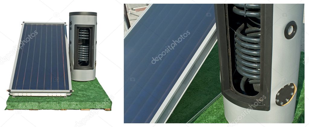 Solar batteries and heater