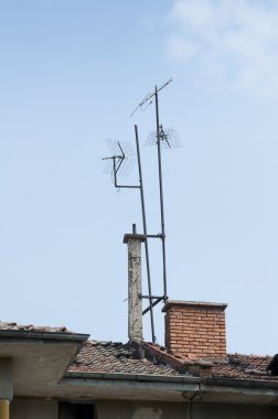Çatıya monte antenler