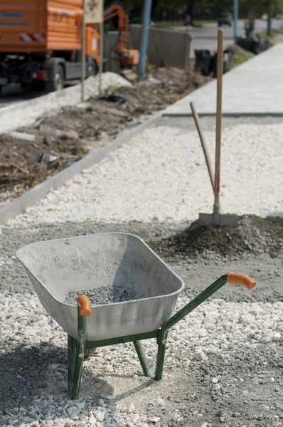 El ile beton karıştırma için Araçlar — Stok fotoğraf