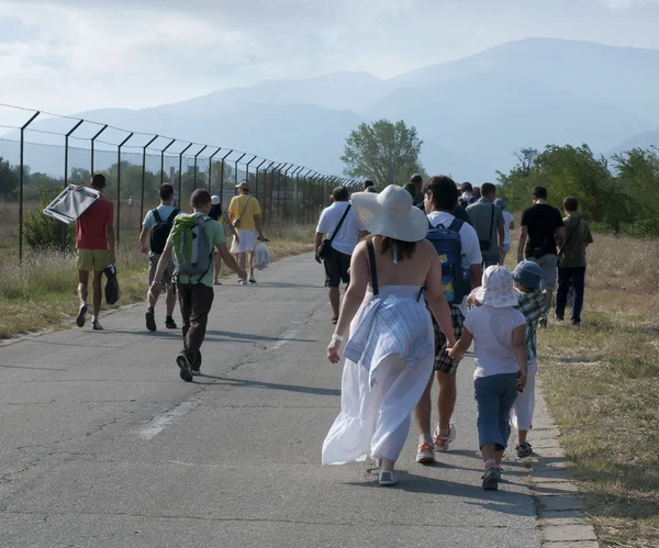 Stock image Group of walking