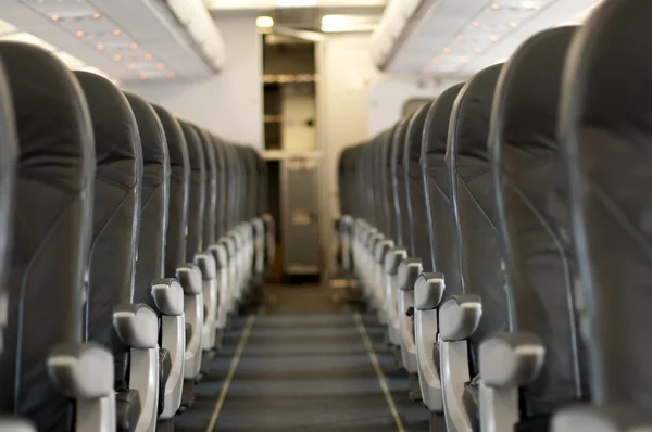 Interior an empty plane — Stock Photo, Image