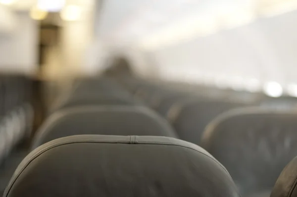 Interior um avião vazio — Fotografia de Stock