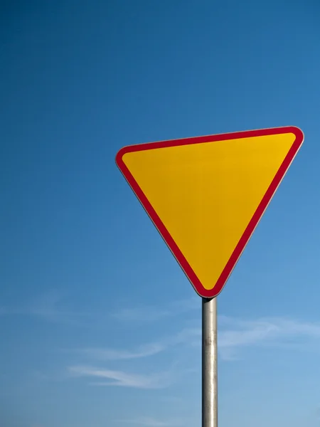 Uyarı yol işareti — Stok fotoğraf