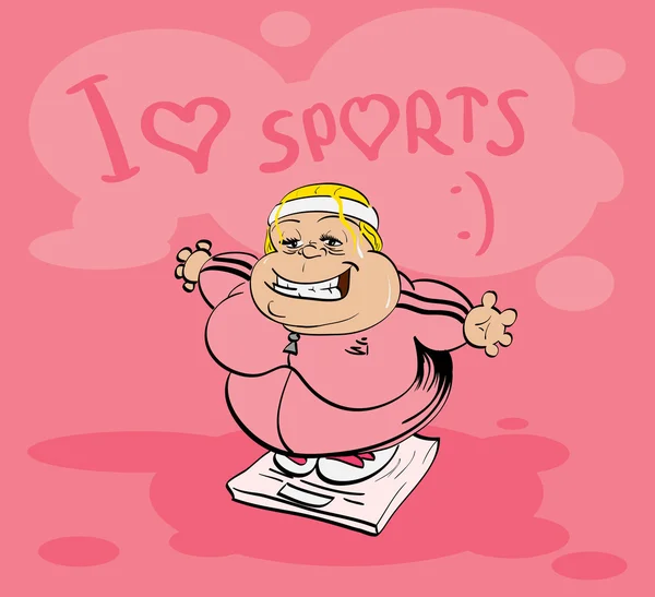 내가 사랑 하는 스포츠 — 스톡 벡터