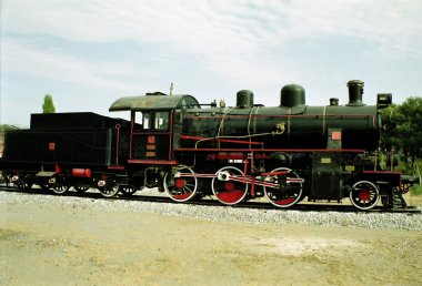 Vintage Turkish Steam Loco clipart