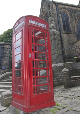 British Red Telephone Box clipart
