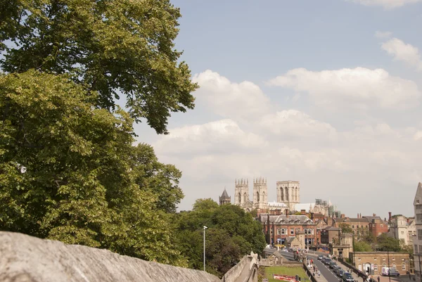 York Minster from City Walls — Stock Photo, Image