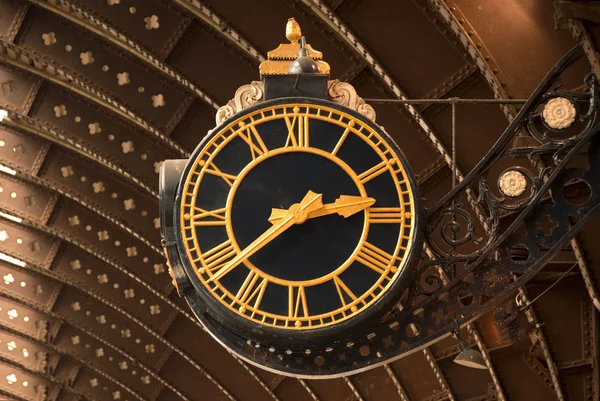 Antique Railway Station Clock — Stock Photo, Image