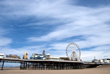 Fairground Wheel and Pier5 clipart