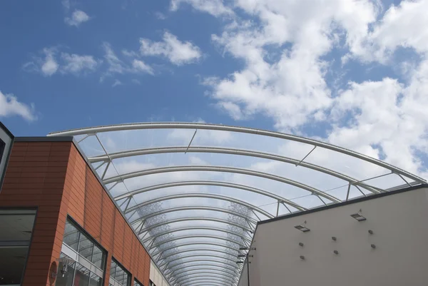 Çelik ve cam tavan — Stok fotoğraf