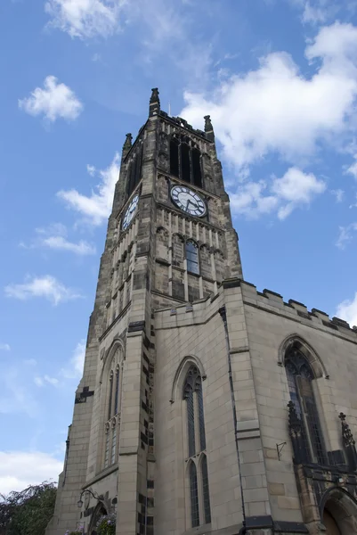 Torre de relógio da igreja — Fotografia de Stock