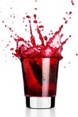 Red liquid splash clipart