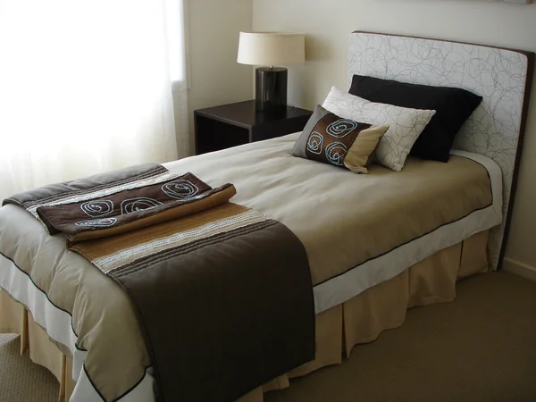 Brown tones in Bedroom — Stock Photo, Image