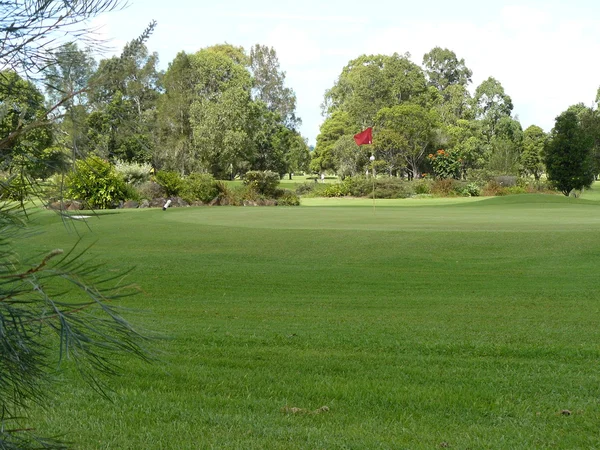 Pole golfowe zielony — Zdjęcie stockowe