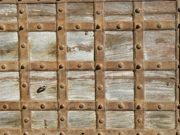 Rustikales Holz und Metall — Stockfoto