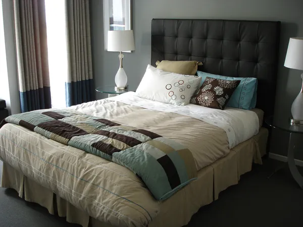 Luxe master slaapkamer — Stockfoto