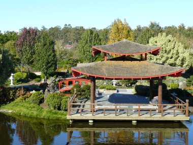 Landscaped Garden Japanese Influence clipart