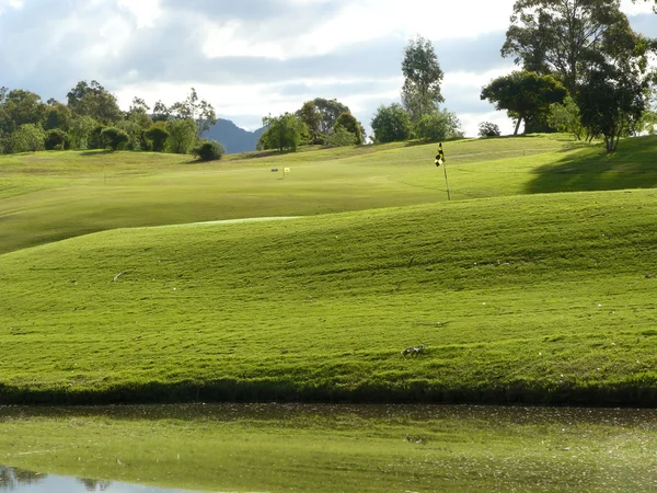 Vista sobre o campo de golfe — Fotografia de Stock