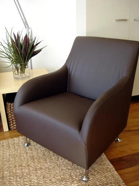 Cadeira de chocolate marrom — Fotografia de Stock