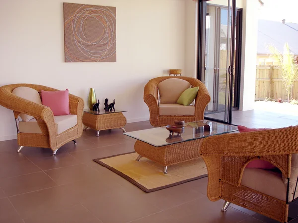 Heldere moderne lounge — Stockfoto