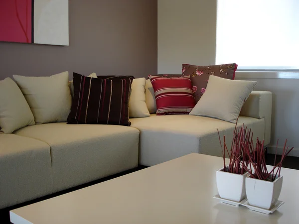 Heldere moderne lounge — Stockfoto