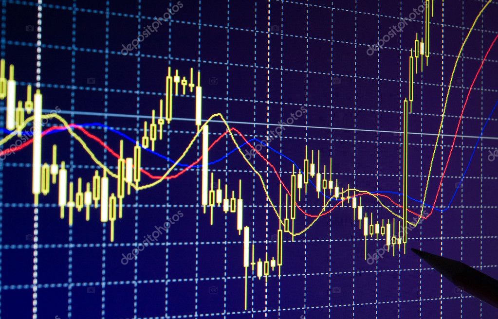 Trading forex charts Stock Photo by ©Yourluckyphoto 6188627