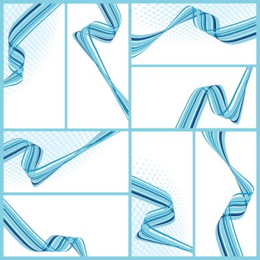 Abstract wavy backgrounds clipart