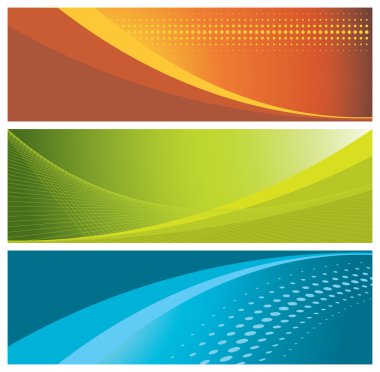 Colorful banners (headers) clipart
