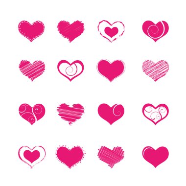 Heart shapes clipart