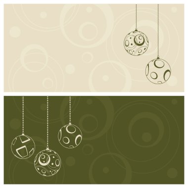 Green christmas card background clipart